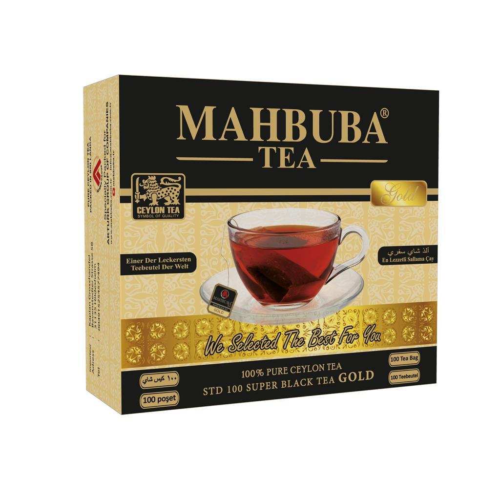 Mahbuba STD 100 İthal Seylan Sri Lanka Ceylon Kaçak Sallama Süzen Bardak Poşet Siyah Yaprak Çay
