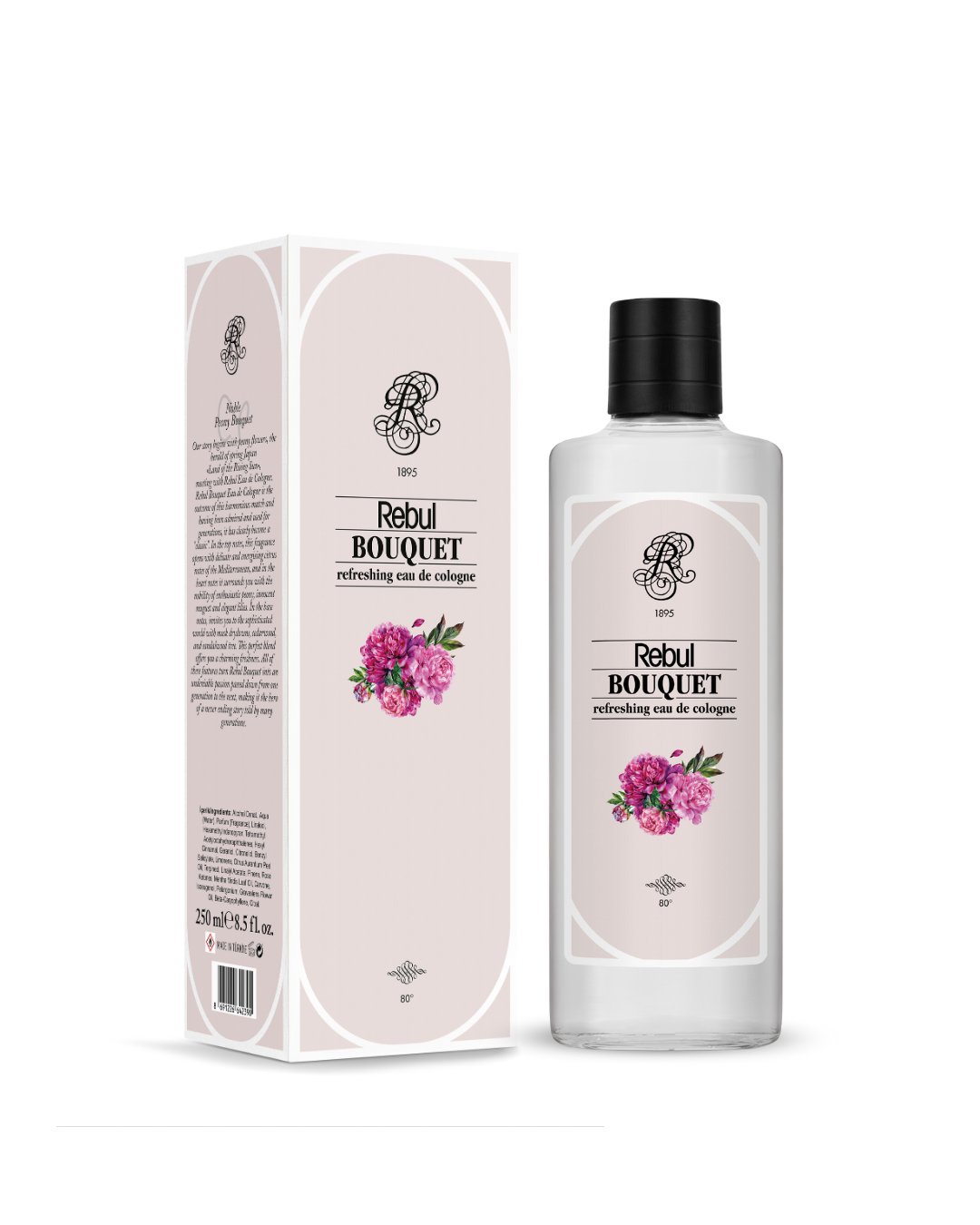 Rebul Bouquet EDC Kolonya 250 ml Cam Şişe